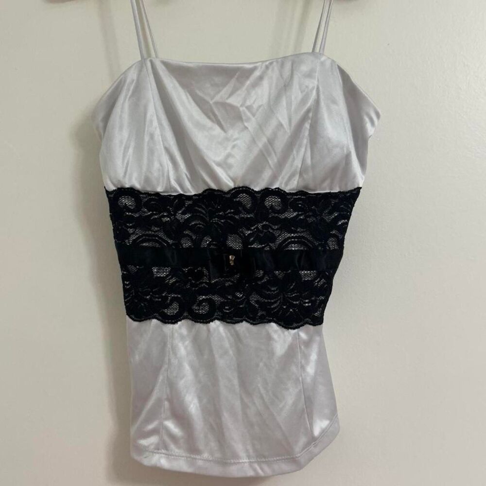 Scala Women's Black and White Corset